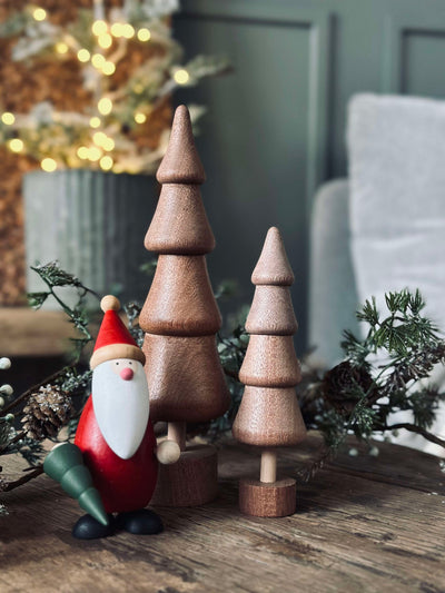 Julgran Wood - Brun small