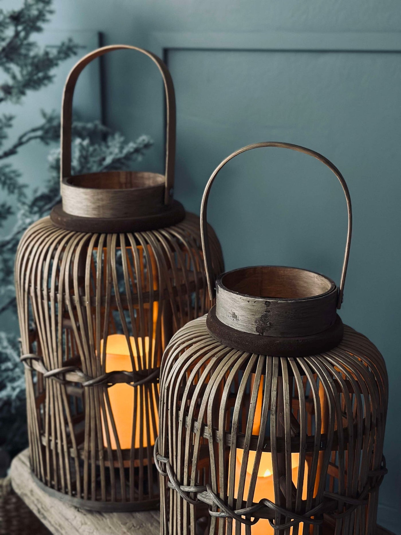 Lykta med LED-ljus - Small