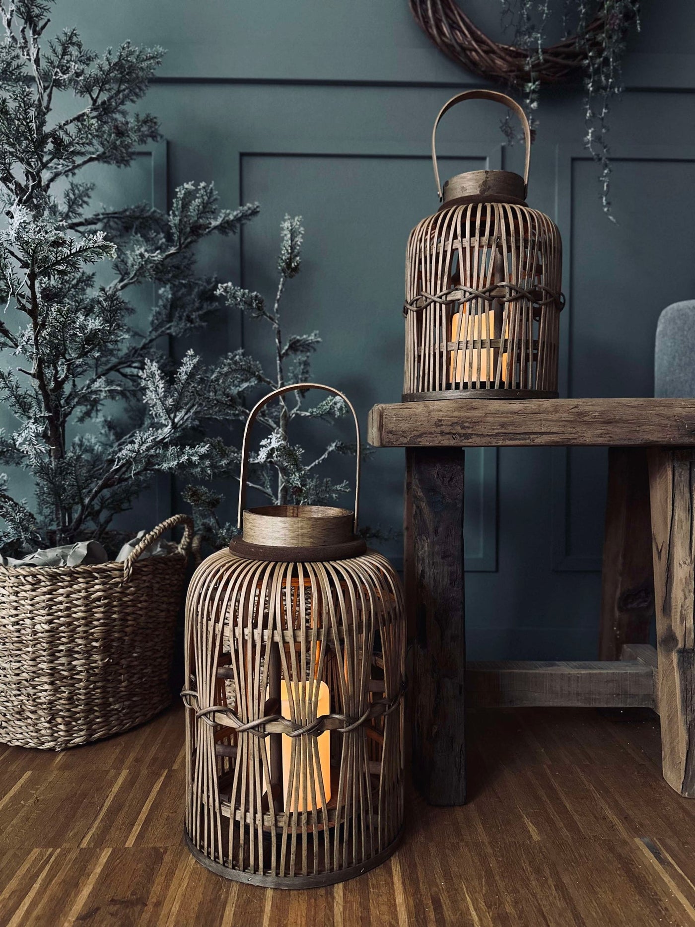 Lykta med LED-ljus - Small