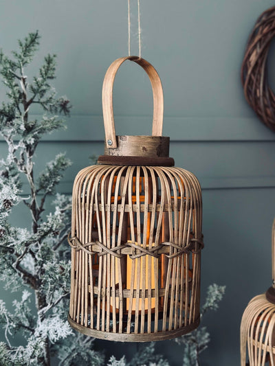 Lykta med LED-ljus - Stor