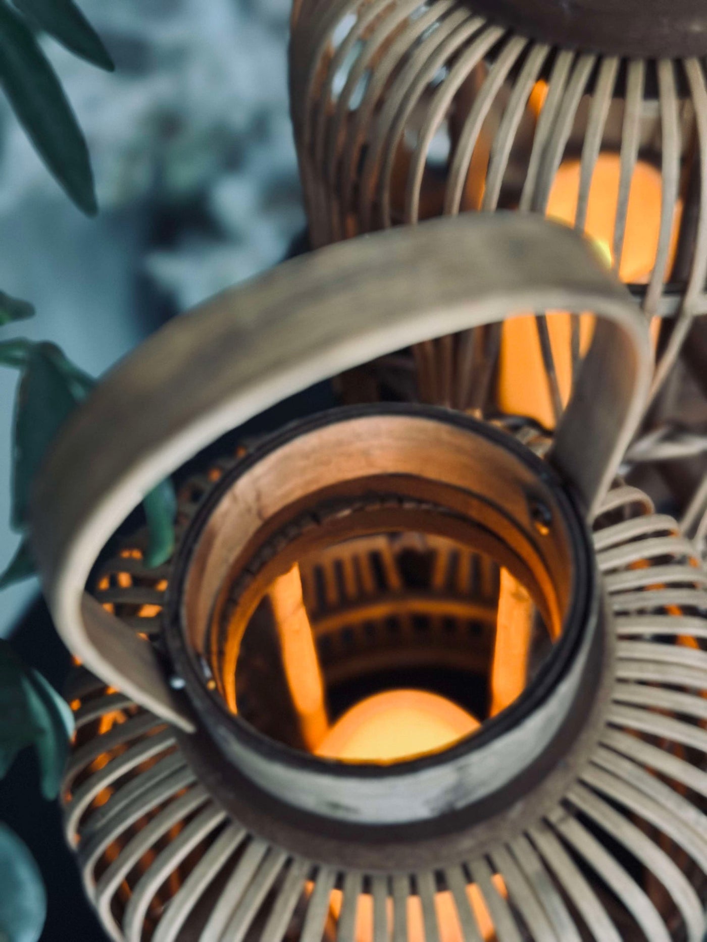 Lykta med LED-ljus - Stor