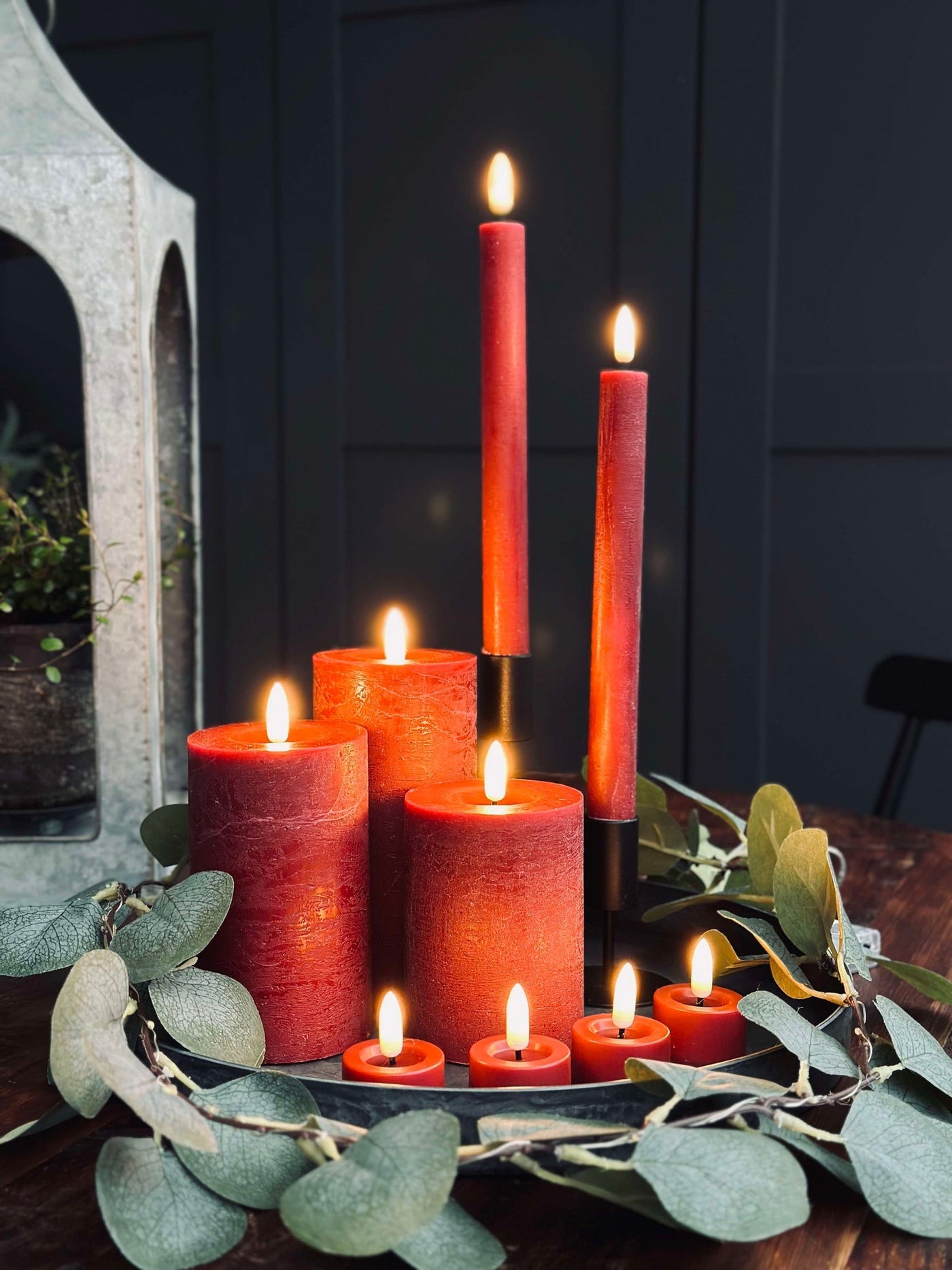 LED Ljuspaket med 10 delar - Röd