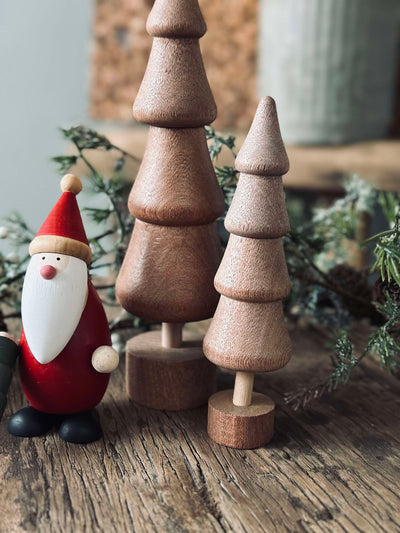 Julgran Wood - Brun small