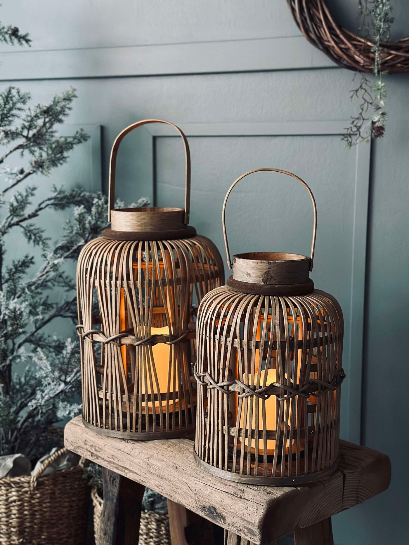 Lykta med LED-ljus - Small