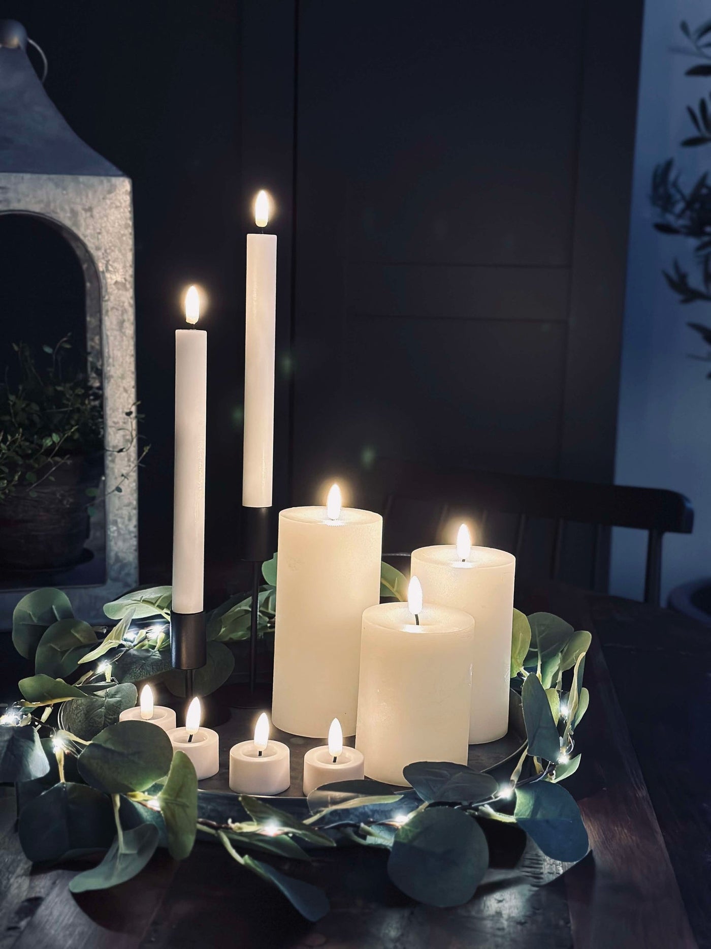 LED Ljuspaket med 9 LED-lampor - Inkl fjärrkontroll