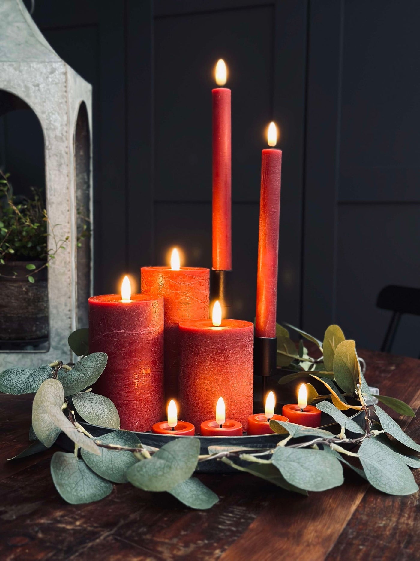 LED Ljuspaket med 10 delar - Röd