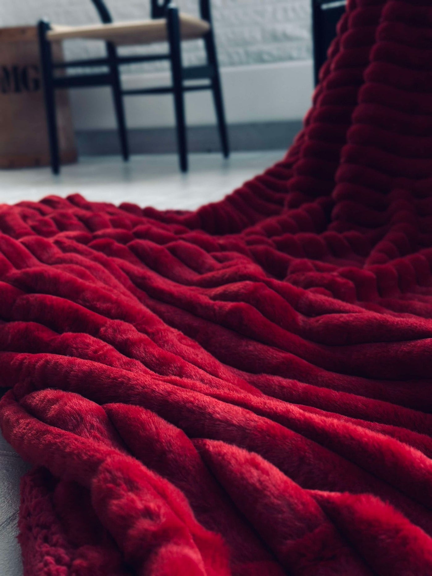 Sängöverkast STRIB - Röd