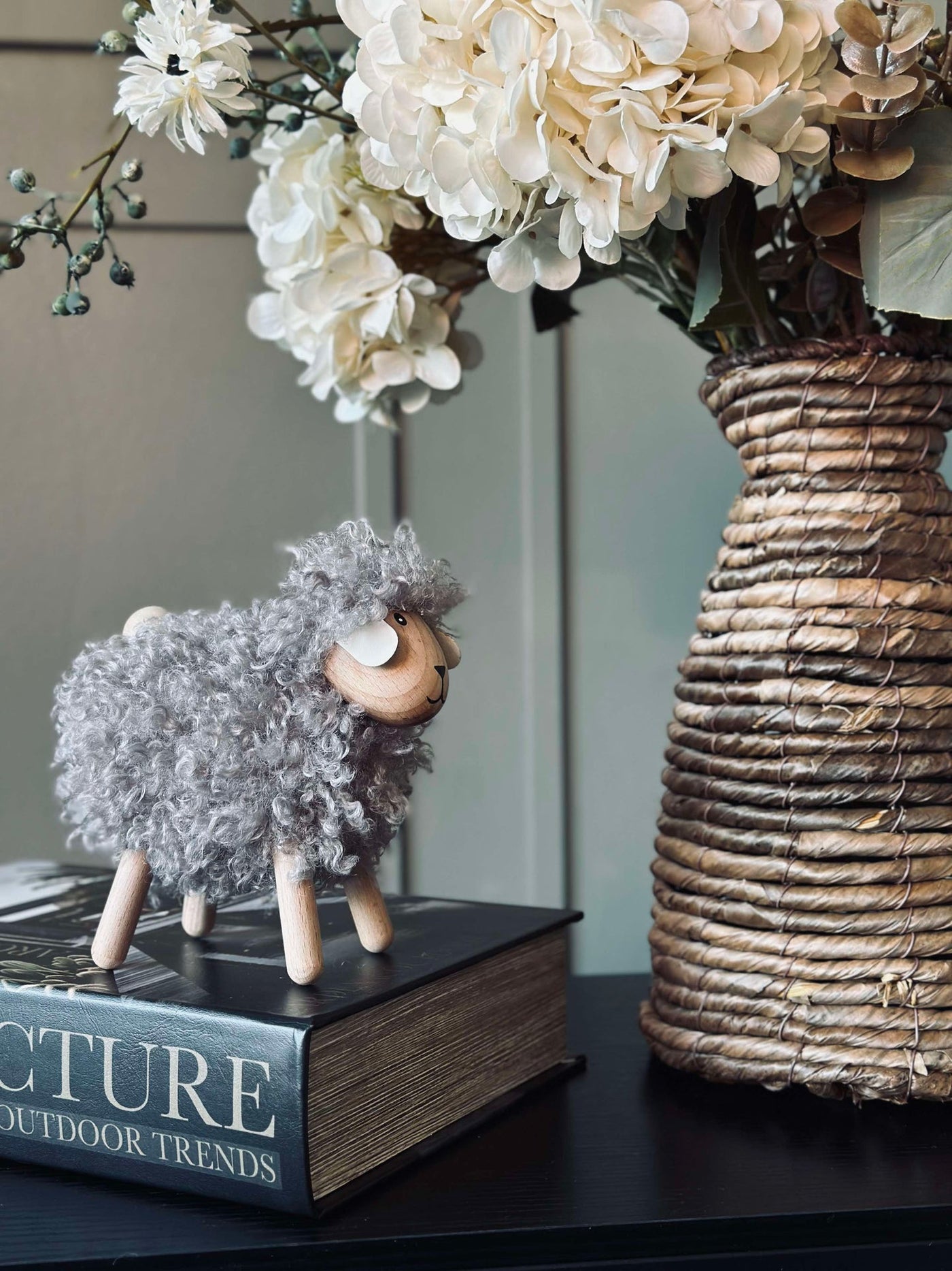 Långhårigt får - Grå Stor