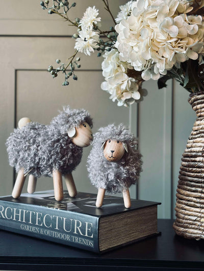 Långhårigt får - Grå Stor