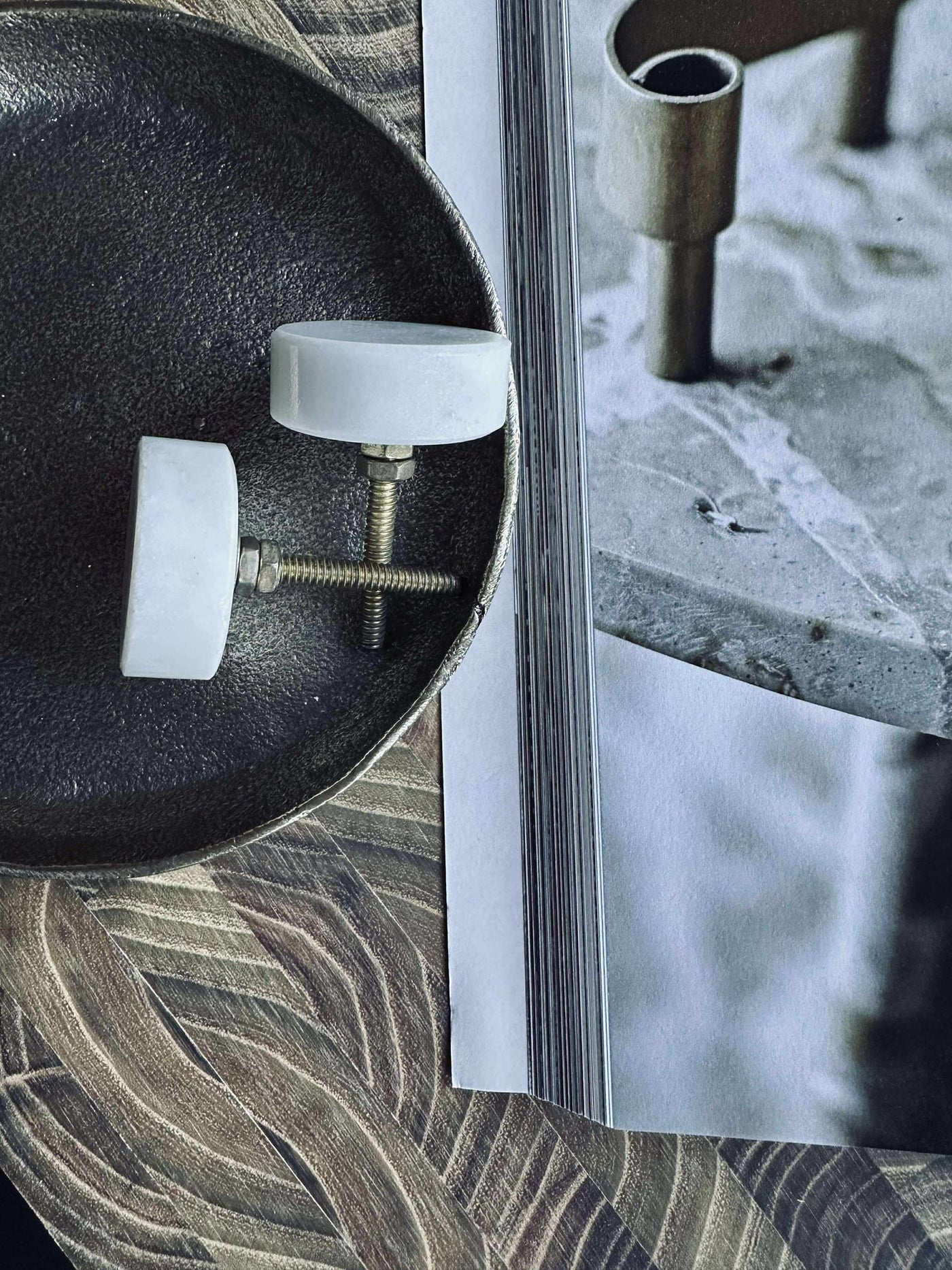 Handtag marmor - 2 st.