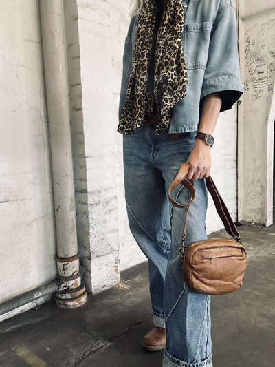 Axelremsväska Hanna Cognac