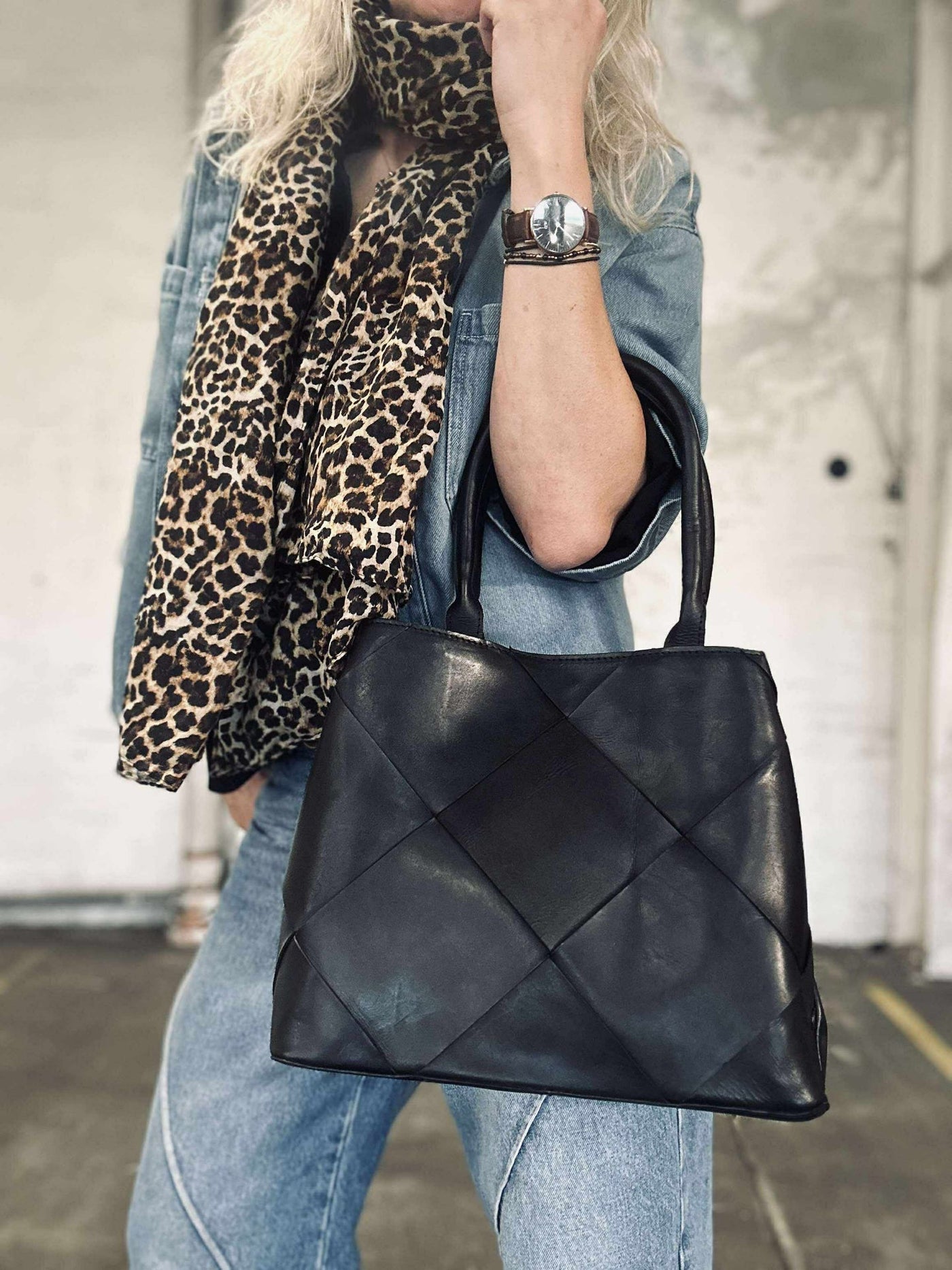 Shopper svart deluxe