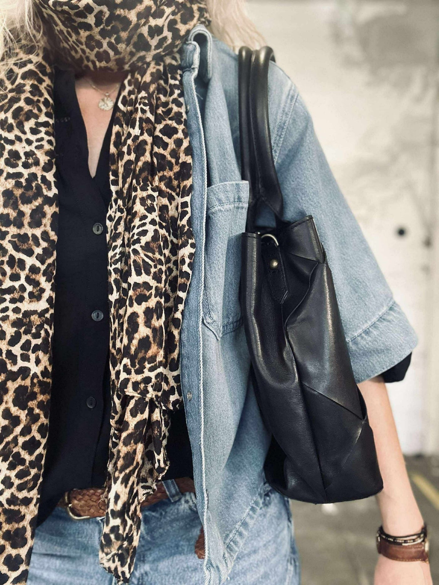 Shopper svart deluxe