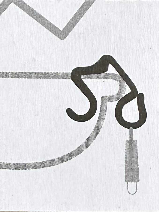 Krokar för upphängning av ljusslinga - 50 st.