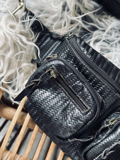 Bumbag Kaya - Svart flätad