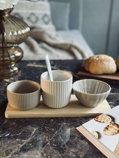 Tapas - 3 skålar och fat