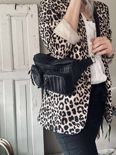 Bumbag Kaya - Svart flätad