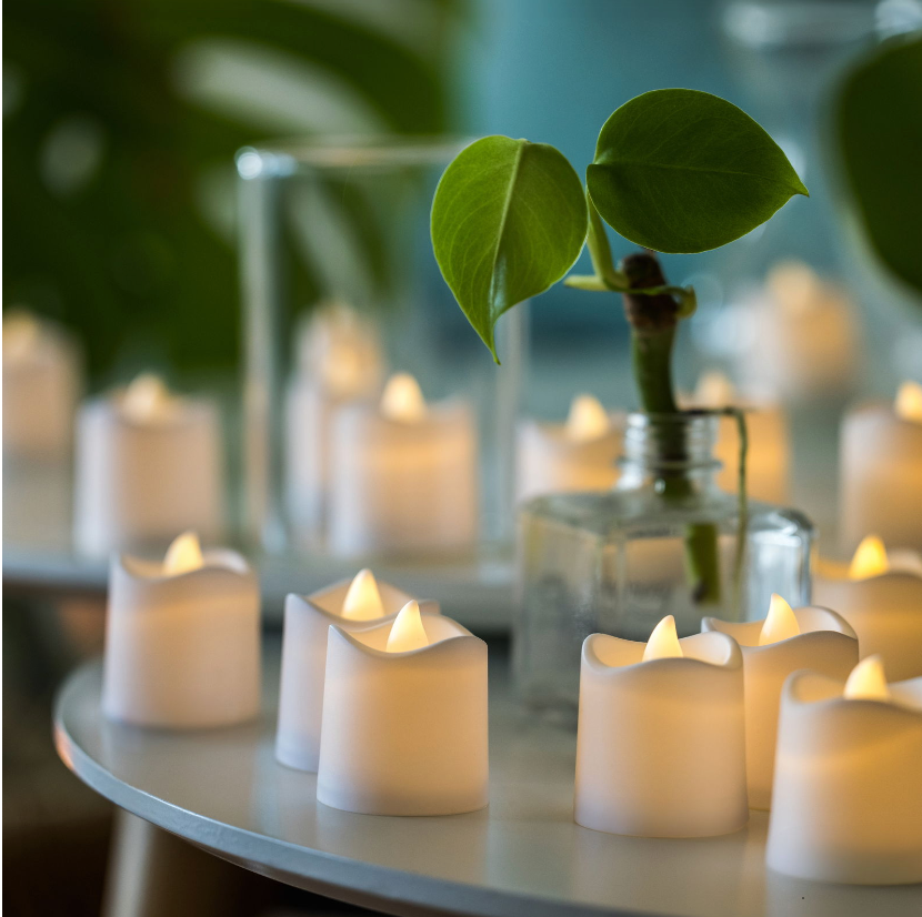 20-pack små LED-blockljus