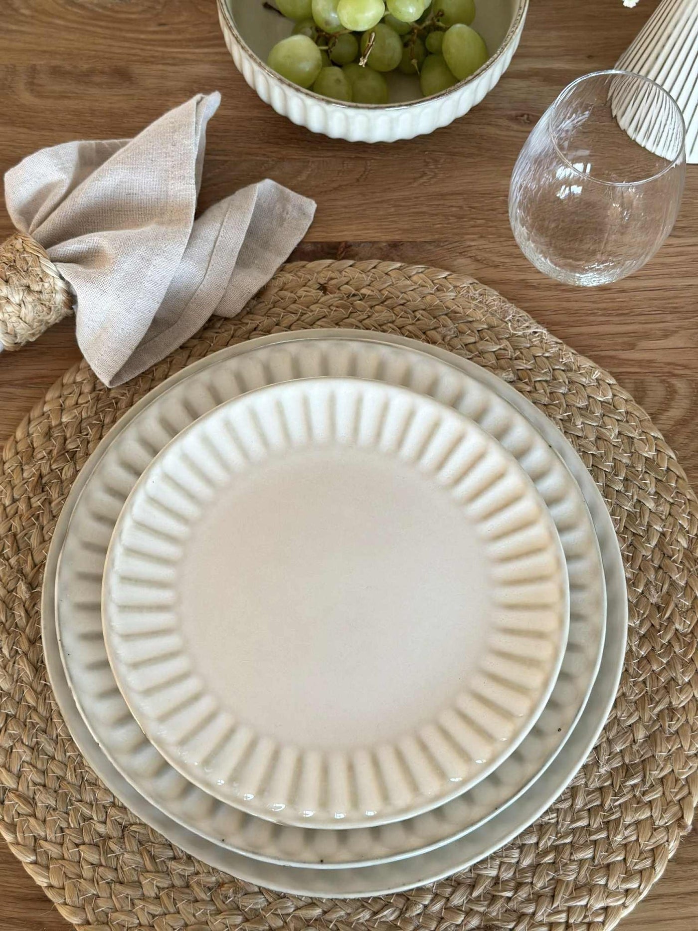 Tallrik VIGA Sand - Flera storlekar