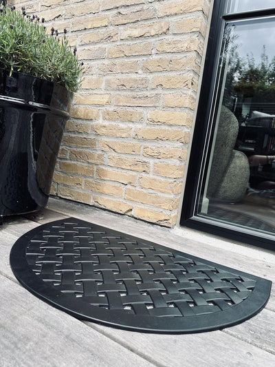 Dörrmatta - Svart halvmåne STORLEK