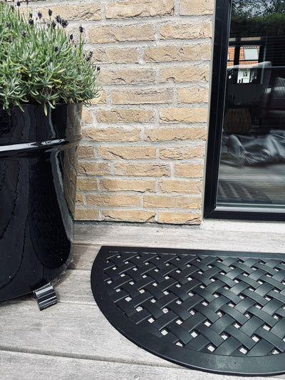 Dörrmatta - Svart halvmåne STORLEK