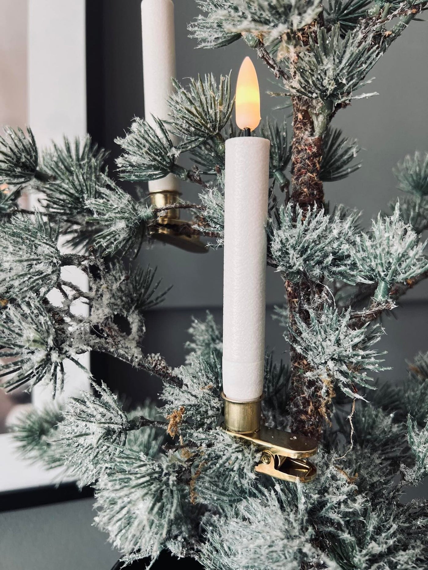 LED Julgransljus 10 st m. Mässhållare och fjärrkontroll