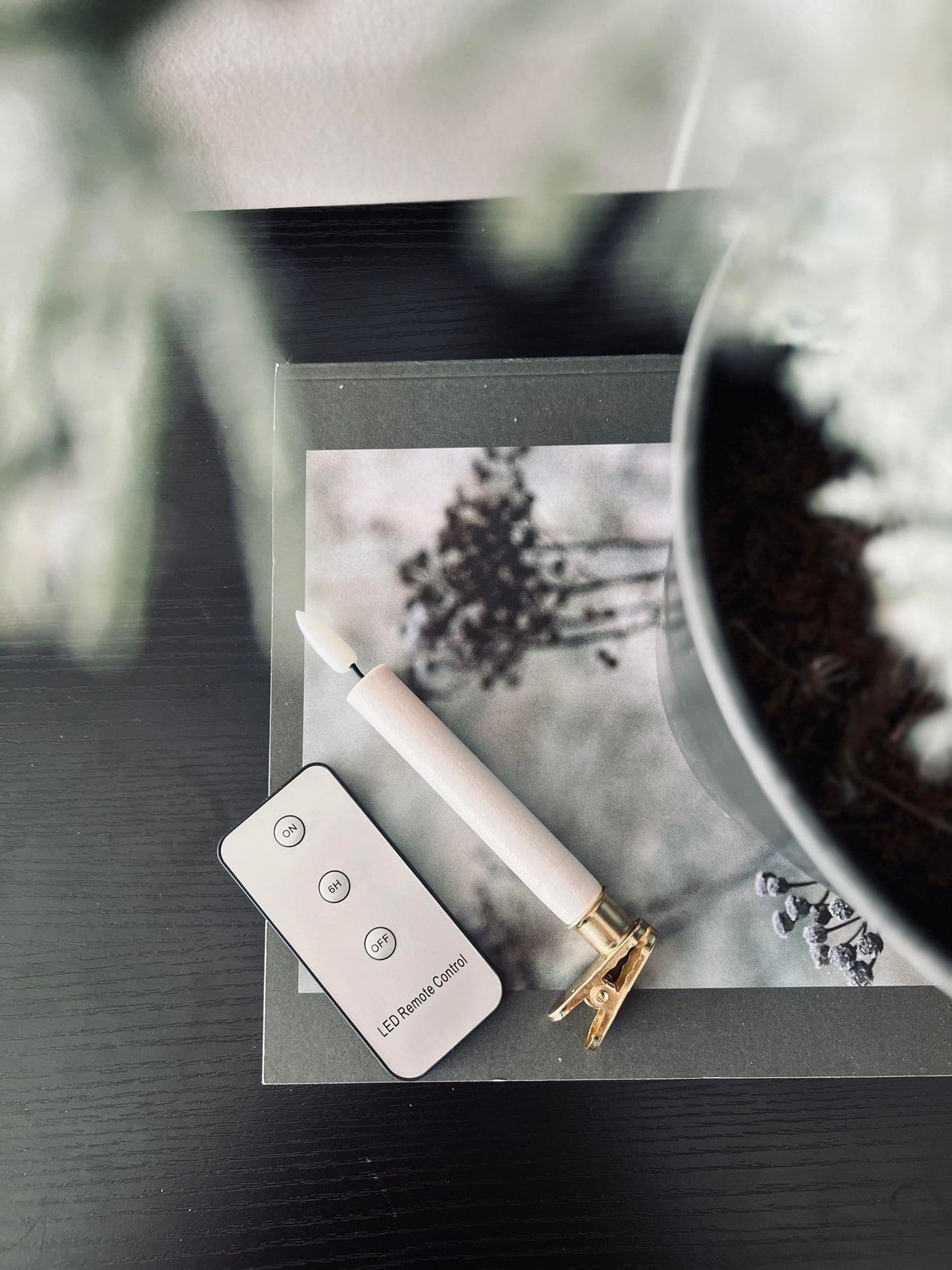 LED Julgransljus 10 st m. Mässhållare och fjärrkontroll