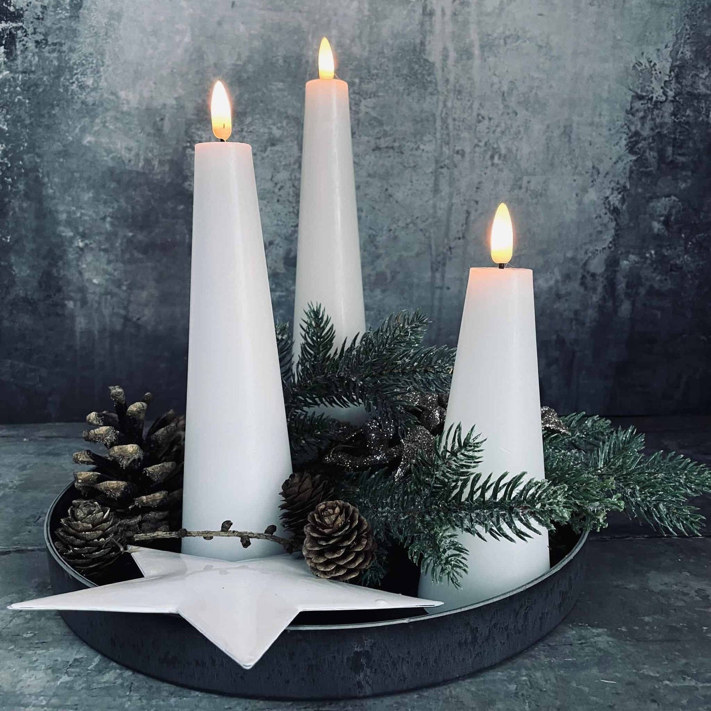 LED Ljus - 3st konljus inkl fjärrkontroll