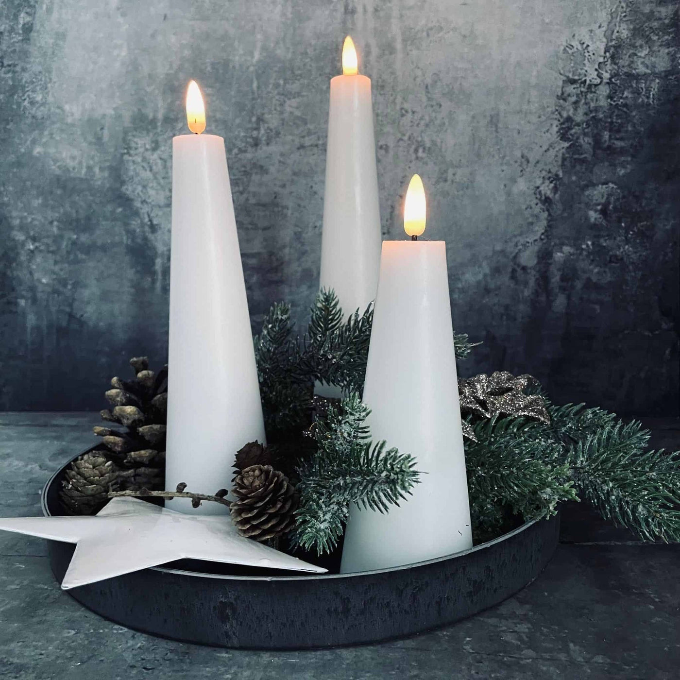 LED Ljus - 3st konljus inkl fjärrkontroll