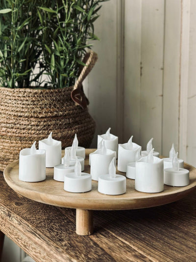 LED ljuspaket med 16 värmeljus