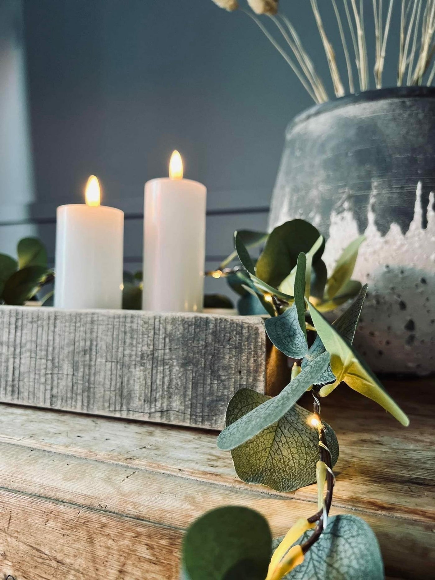 Ljusslinga med eukalyptus