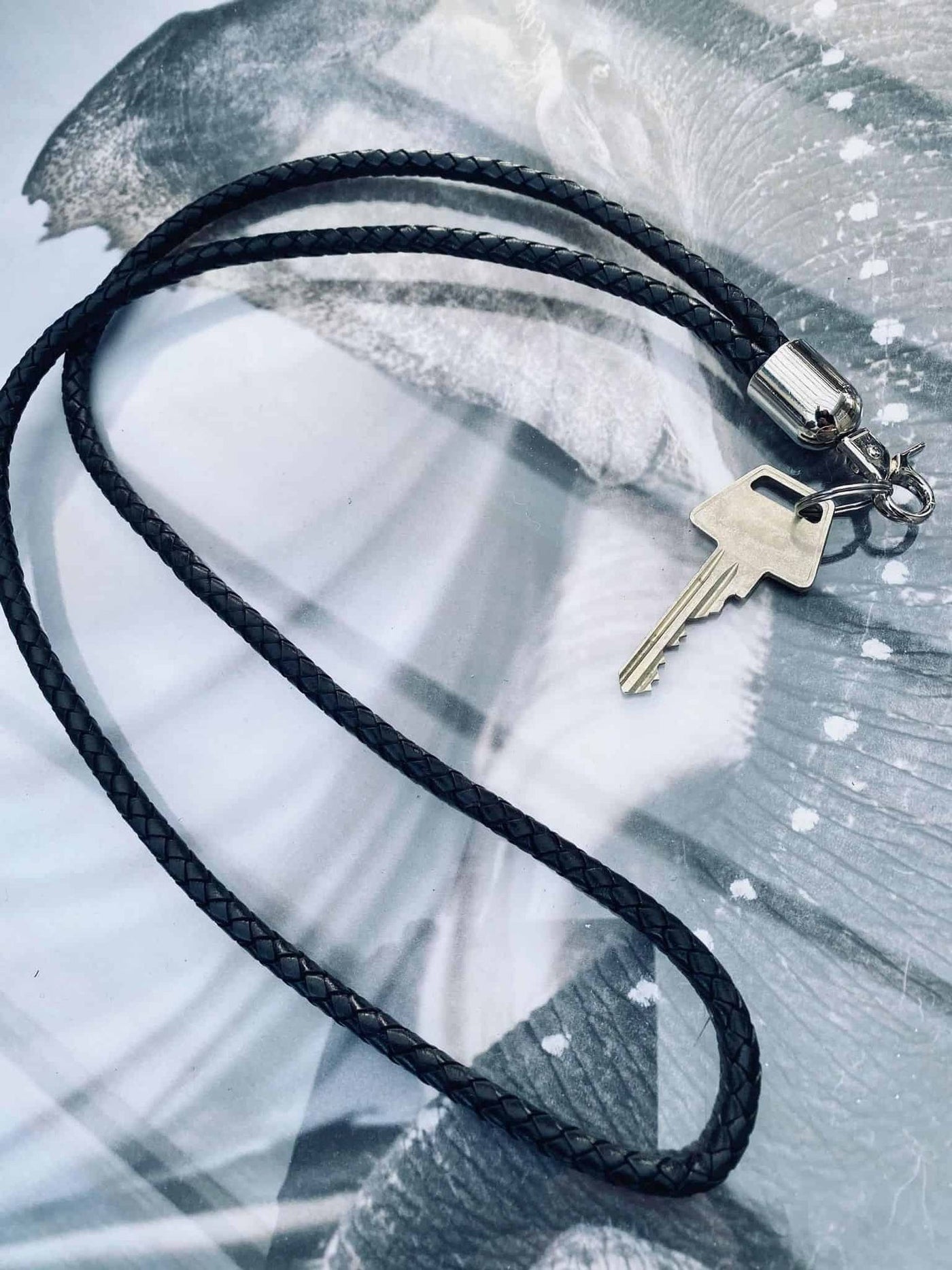 Nyckelsnodd - Svart läder